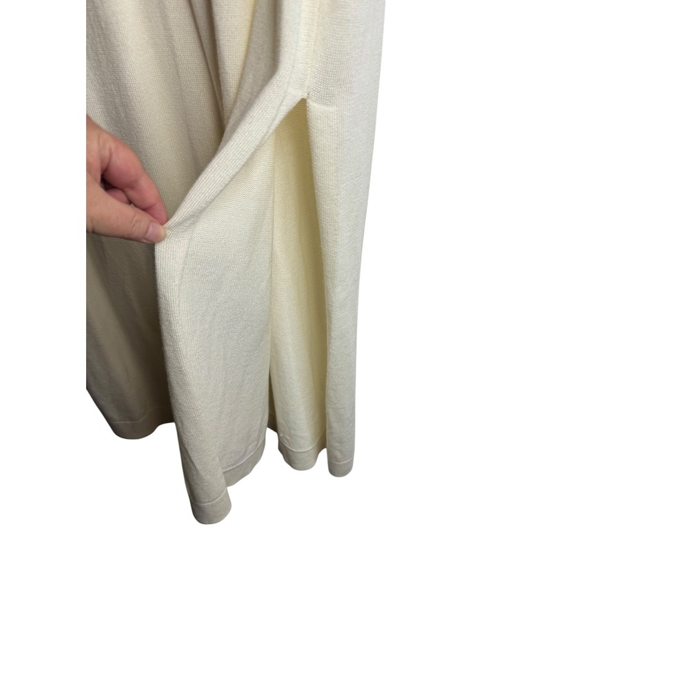 Peruvian Connection Pima Cotton‎ Modal Knit Maxi Skirt Large Ivory Off White - Picture 3 of 6